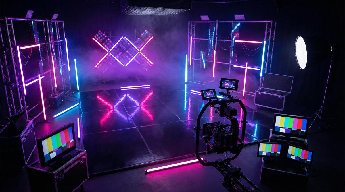 每日大赛传媒MV制作传媒教程霓虹灯光效果